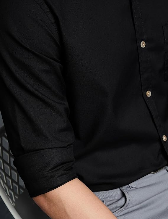 Symbol Premium Men's Stylish Solid All Day Fresh Buttondown Casual Shirt - Image 4